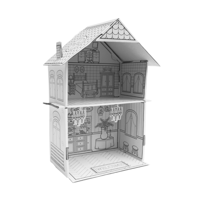 Colour your Cardboard - Dollhouse