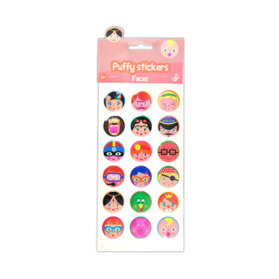 Puffy Stickers - Faces